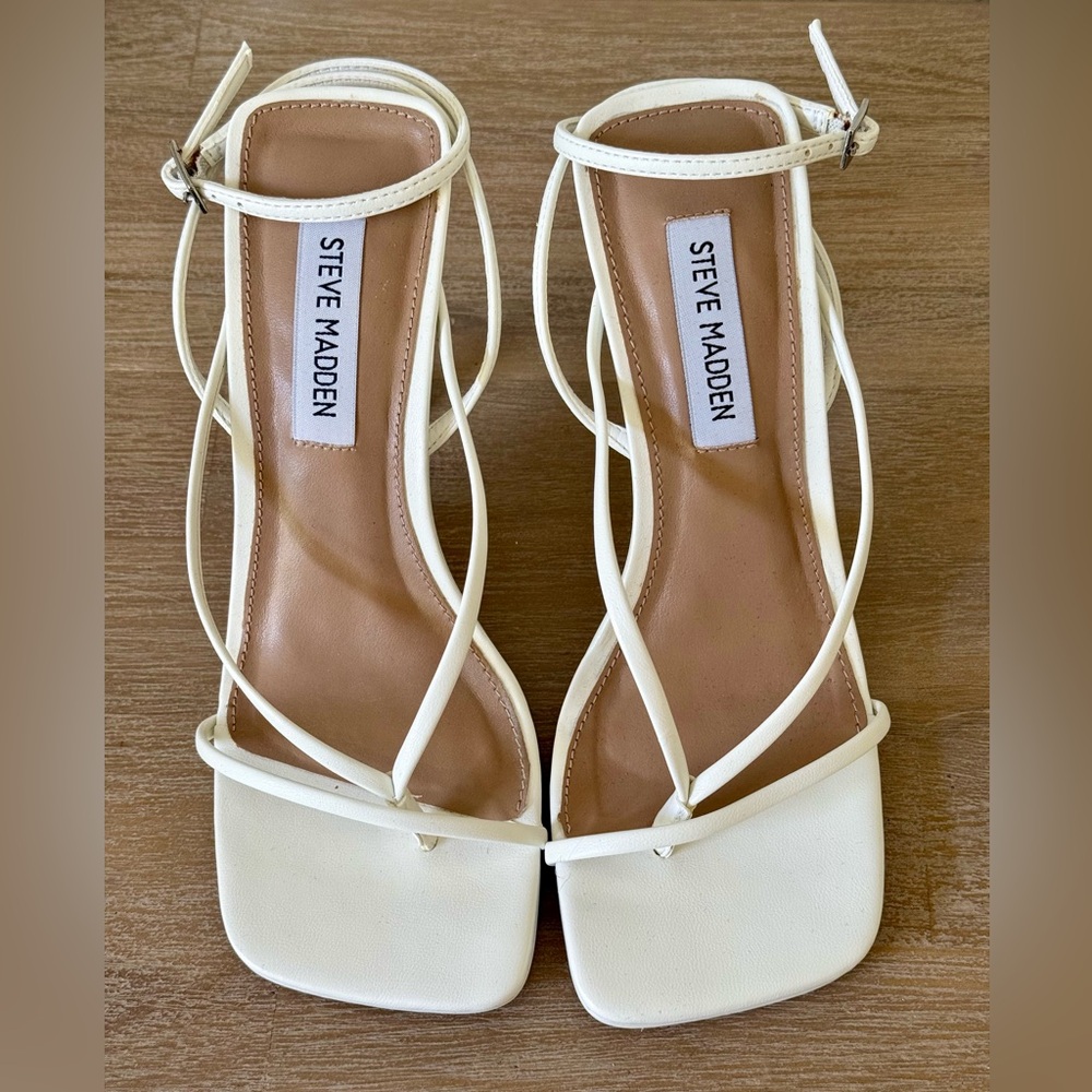 Steve Madden - NEW - White Strappy Heels